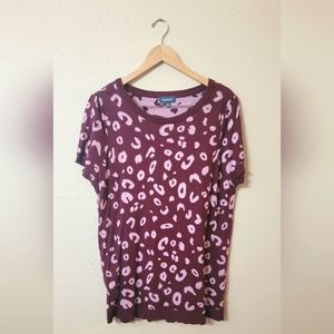 Mocloth pink leopard print sweater